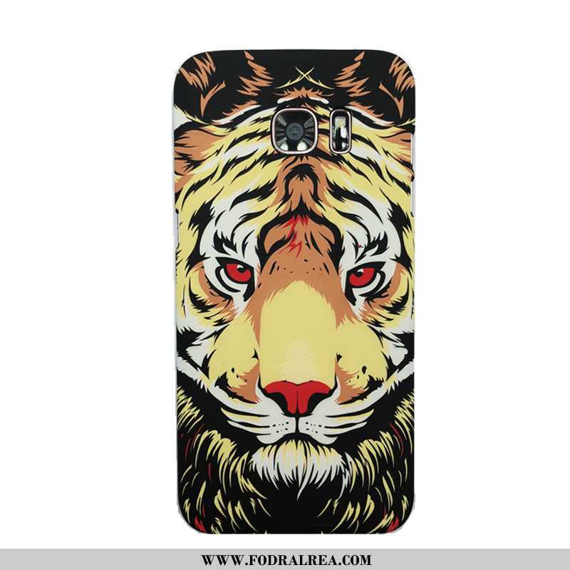 Fodral Samsung Galaxy S7 Edge Personlighet Stor Tiger, Skal Samsung Galaxy S7 Edge Kreativa Tunn Sva