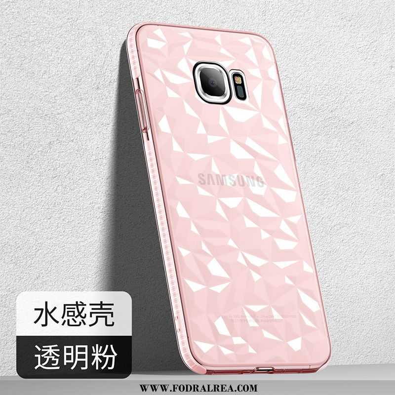 Fodral Samsung Galaxy S7 Skydd Lätt Trend, Skal Samsung Galaxy S7 Nubuck Silikon Rosa