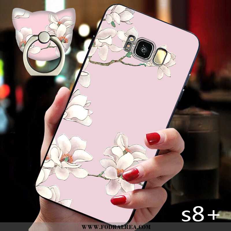 Fodral Samsung Galaxy S8+ Super Silikon Rosa, Skal Samsung Galaxy S8+ Tunn Personlighet Rosa