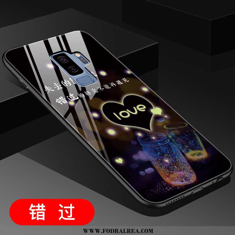 Fodral Samsung Galaxy S9+ Glas All Inclusive Svart, Skal Samsung Galaxy S9+ Kreativa Svarta