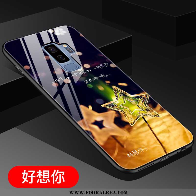 Fodral Samsung Galaxy S9+ Glas All Inclusive Svart, Skal Samsung Galaxy S9+ Kreativa Svarta