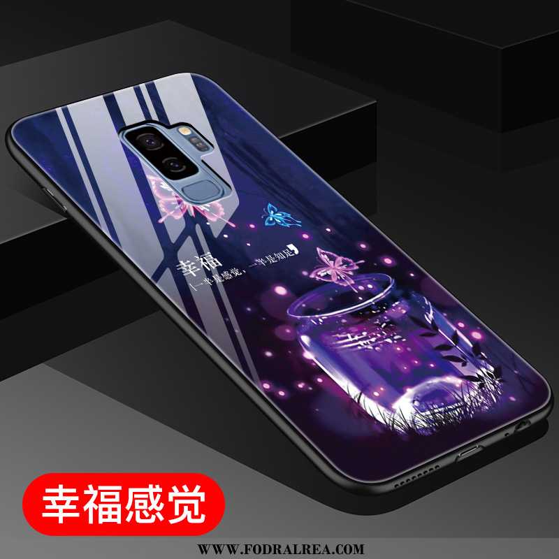 Fodral Samsung Galaxy S9+ Glas All Inclusive Svart, Skal Samsung Galaxy S9+ Kreativa Svarta