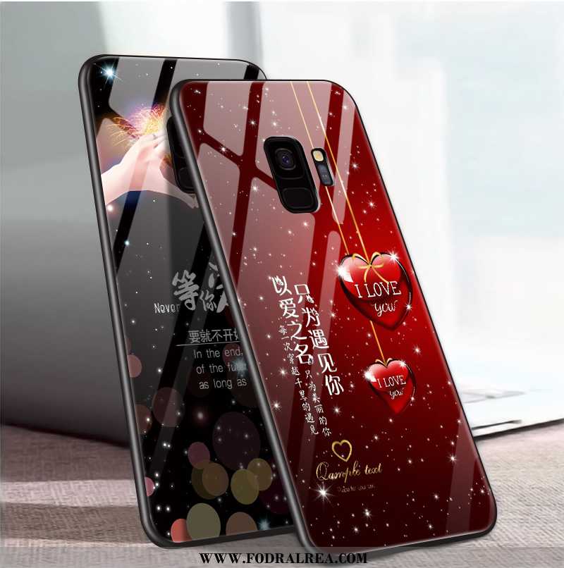 Fodral Samsung Galaxy S9 Skydd All Inclusive Skal, Skal Samsung Galaxy S9 Glas Super Röd