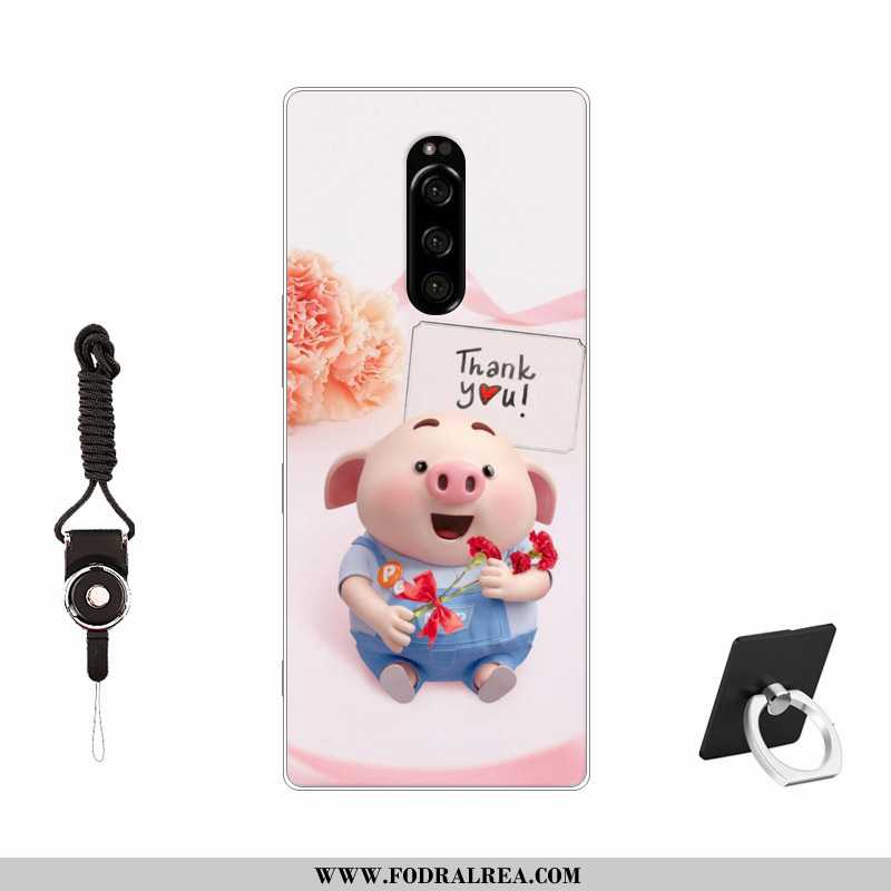 Fodral Sony Xperia 1 Silikon Målade, Skal Sony Xperia 1 Personlighet All Inclusive Rosa