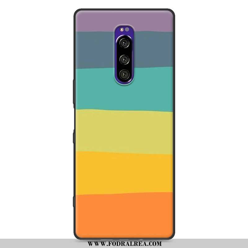 Fodral Sony Xperia 1 Skydd Målade, Skal Sony Xperia 1 Mjuk Ny Vita