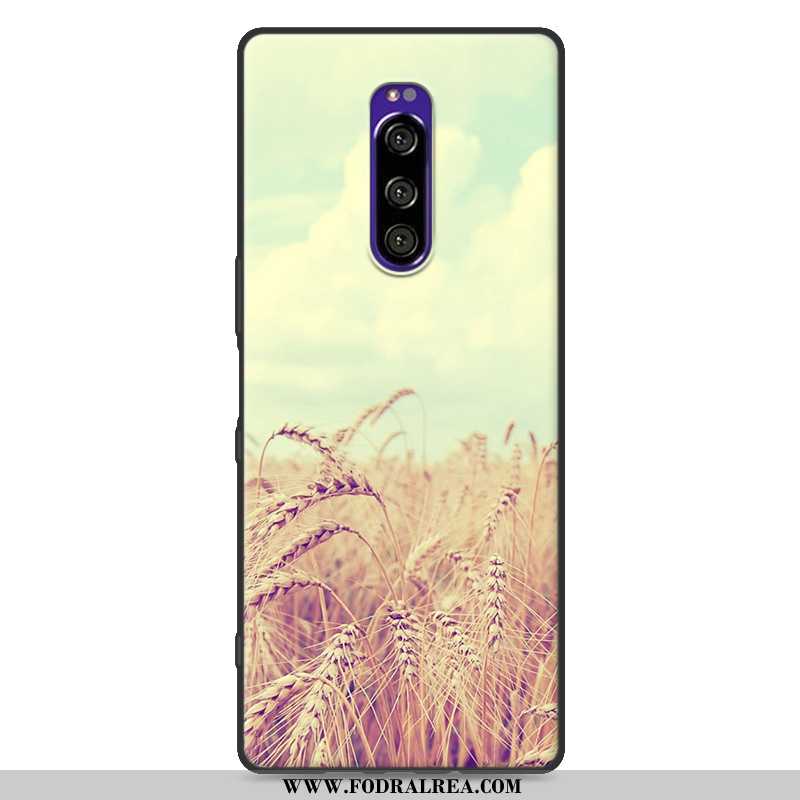 Fodral Sony Xperia 1 Skydd Målade, Skal Sony Xperia 1 Mjuk Ny Vita