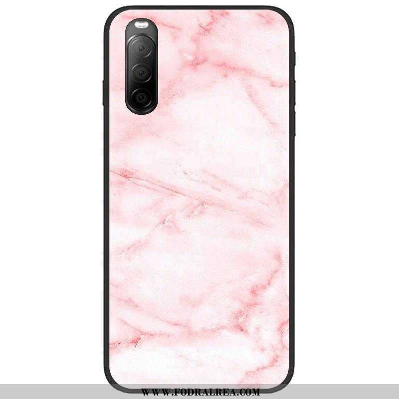 Fodral Sony Xperia 10 Ii Mjuk Rosa, Skal Sony Xperia 10 Ii Nubuck Duk Rosa