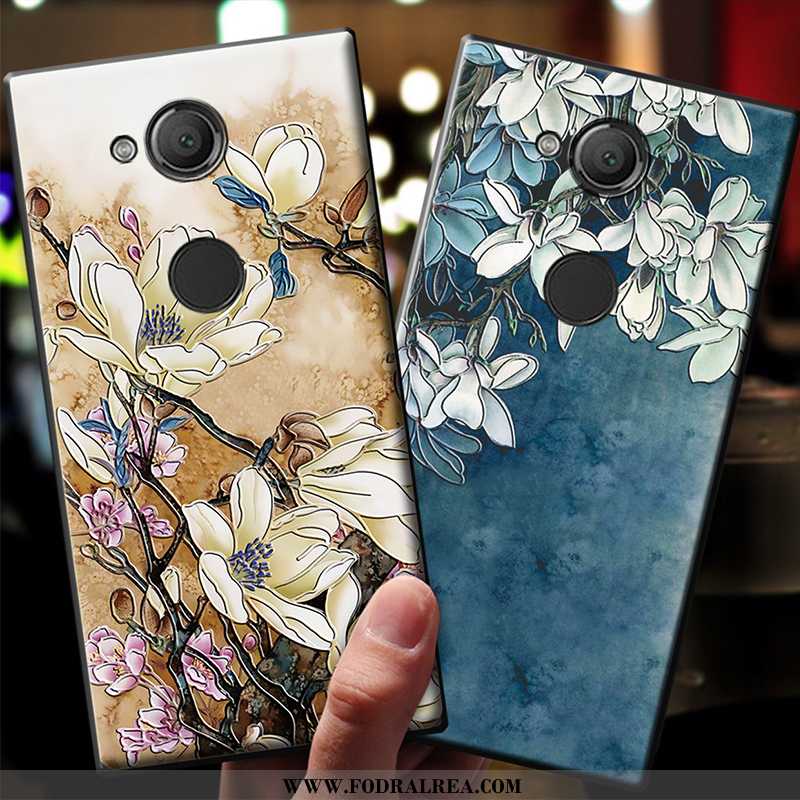 Fodral Sony Xperia Xa2 Ultra Nubuck Skal Blå, Sony Xperia Xa2 Ultra Tecknat Blå