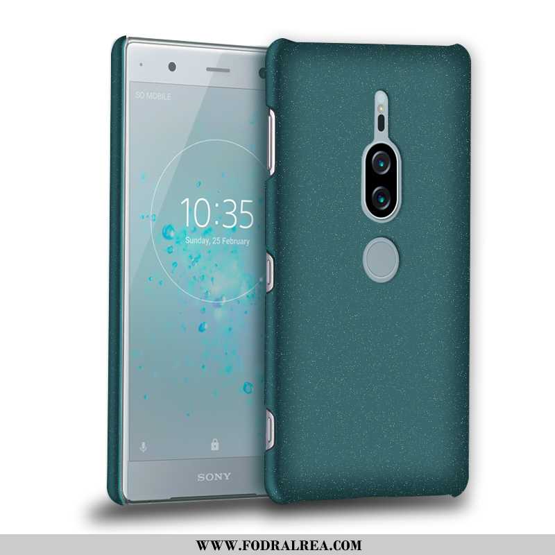 Fodral Sony Xperia Xz2 Premium Nubuck Grön Fallskydd, Skal Sony Xperia Xz2 Premium Mobil Telefon