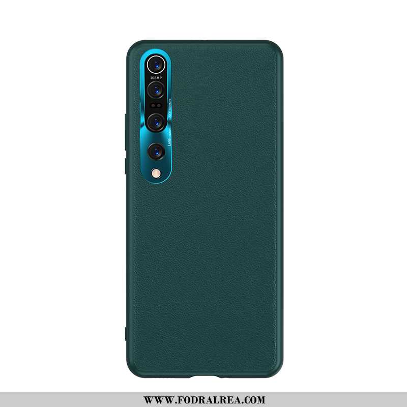 Fodral Xiaomi Mi 10 Pro Nubuck Läderfodral Skal, Skal Xiaomi Mi 10 Pro Personlighet Super Grön