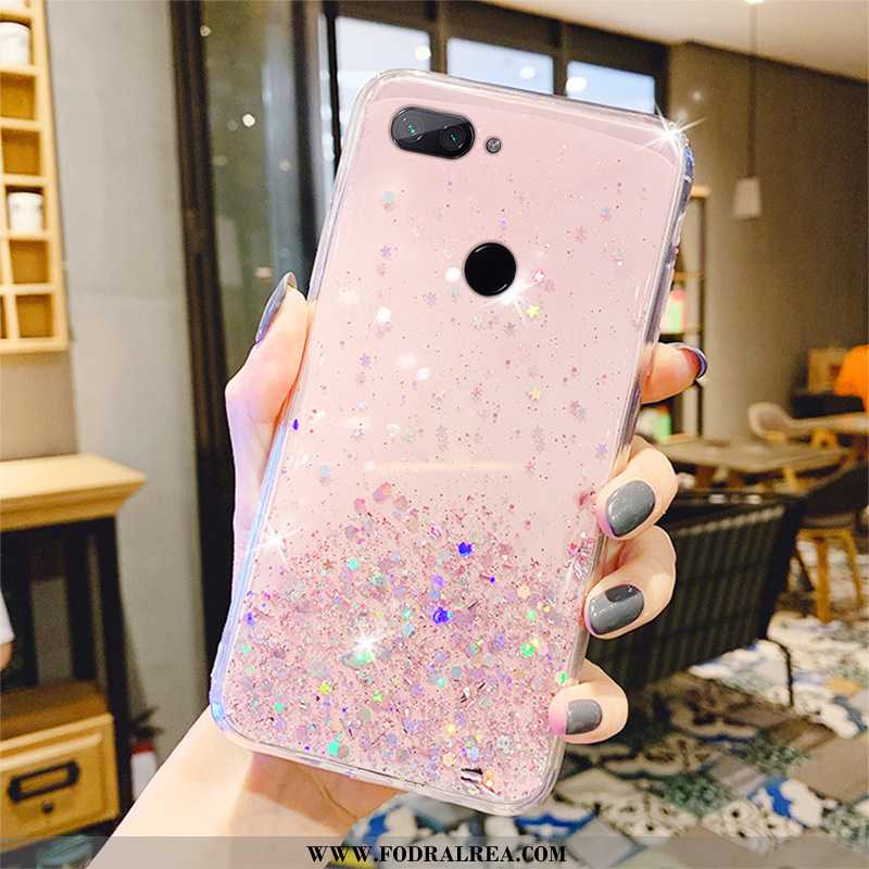 Fodral Xiaomi Mi 8 Lite Lyxiga Kristall Rosa, Skal Xiaomi Mi 8 Lite Transparent All Inclusive Rosa