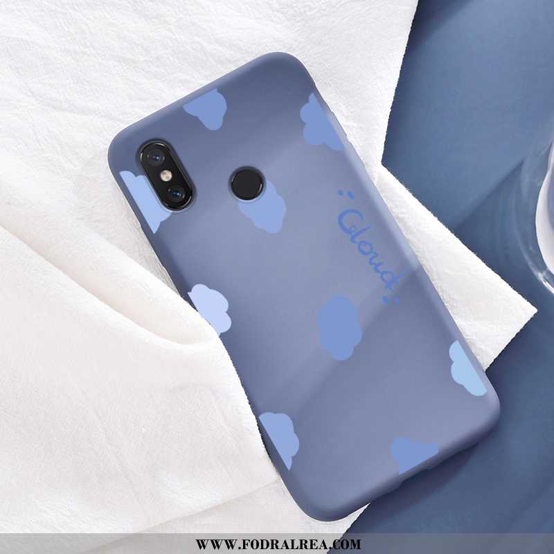 Fodral Xiaomi Mi 8 Nubuck Fallskydd Silikon, Skal Xiaomi Mi 8 Personlighet Vacker Röd