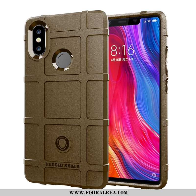 Fodral Xiaomi Mi 8 Personlighet Liten Trend, Skal Xiaomi Mi 8 Kreativa All Inclusive Bruna