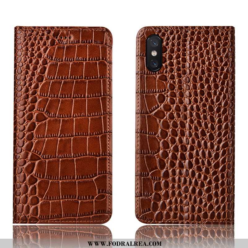 Fodral Xiaomi Mi 8 Pro Mönster Läderfodral All Inclusive, Skal Xiaomi Mi 8 Pro Skydd Bruna