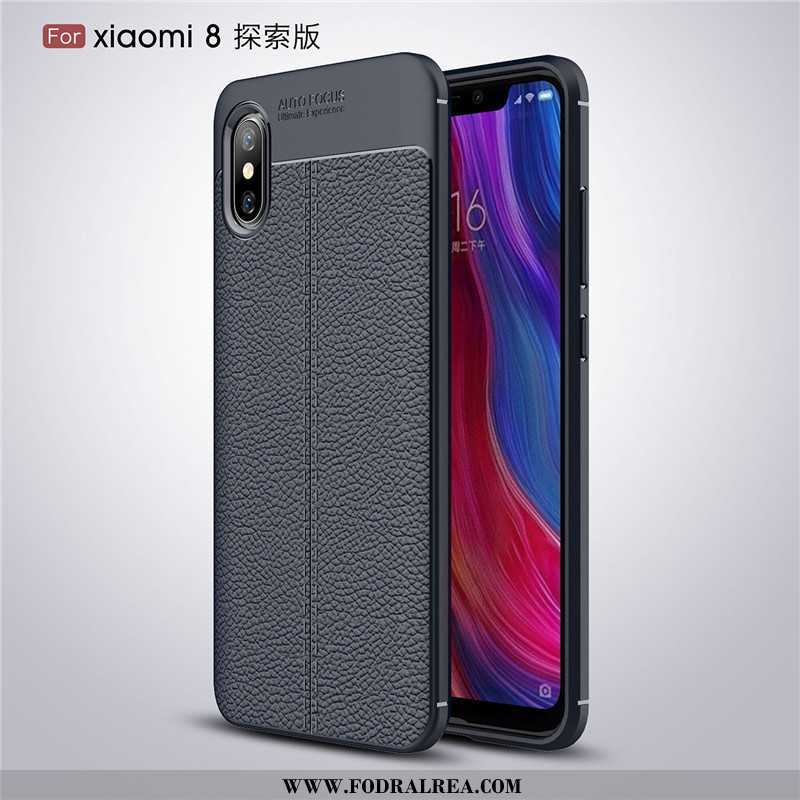 Fodral Xiaomi Mi 8 Pro Super Silikon Mönster, Skal Xiaomi Mi 8 Pro Tunn All Inclusive Svarta