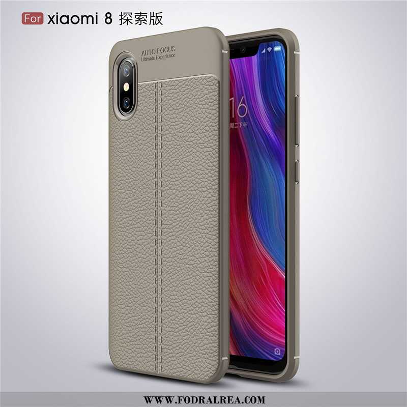 Fodral Xiaomi Mi 8 Pro Super Silikon Mönster, Skal Xiaomi Mi 8 Pro Tunn All Inclusive Svarta