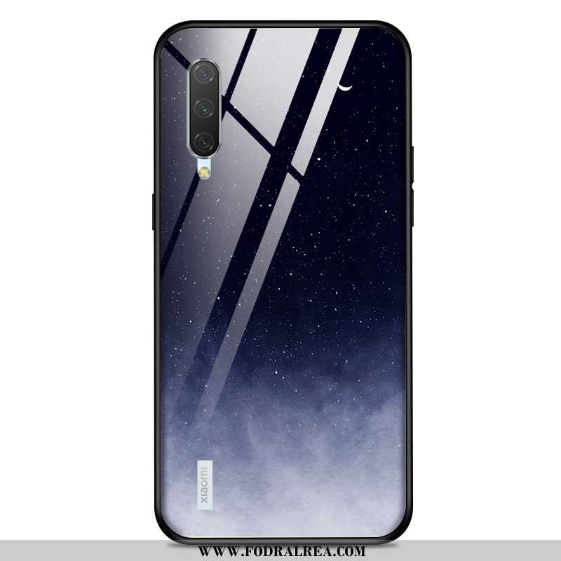 Fodral Xiaomi Mi 9 Lite Glas Fallskydd Mörkblå, Skal Xiaomi Mi 9 Lite Personlighet Mörkblå