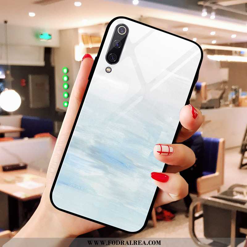 Fodral Xiaomi Mi 9 Lite Trend Mobil Telefon Solid Färg, Skal Xiaomi Mi 9 Lite Glas Röd Rosa