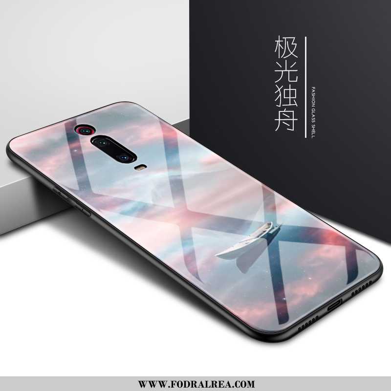 Fodral Xiaomi Mi 9t Glas Mobil Telefon Högtidlig~~pos, Skal Xiaomi Mi 9t Personlighet Blå