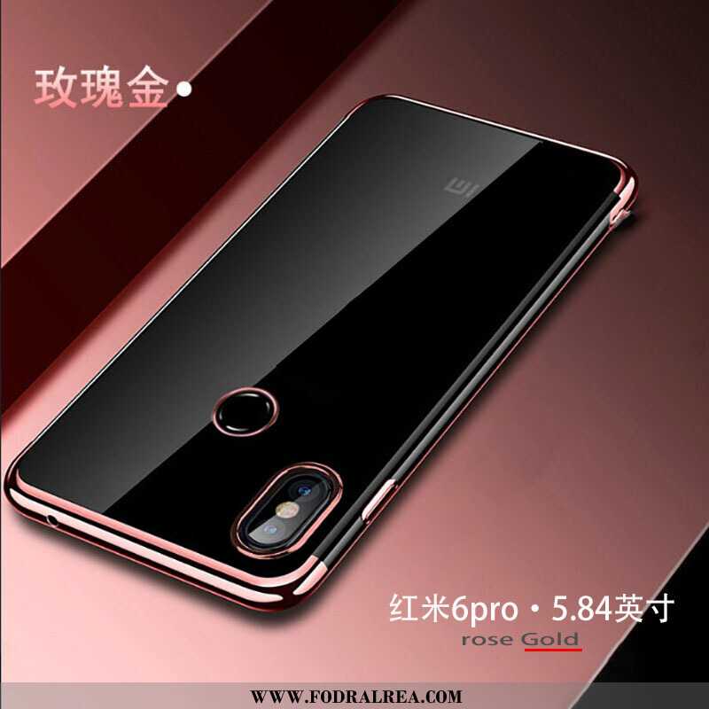 Fodral Xiaomi Mi A2 Lite Transparent Plating Mobil Telefon, Skal Xiaomi Mi A2 Lite Mjuk All Inclusiv