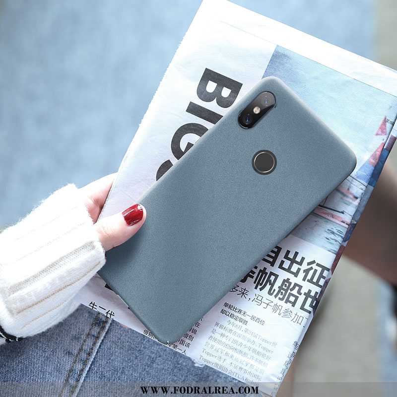 Fodral Xiaomi Mi A2 Skydd Par Fodral, Skal Xiaomi Mi A2 Nubuck Trend Blå