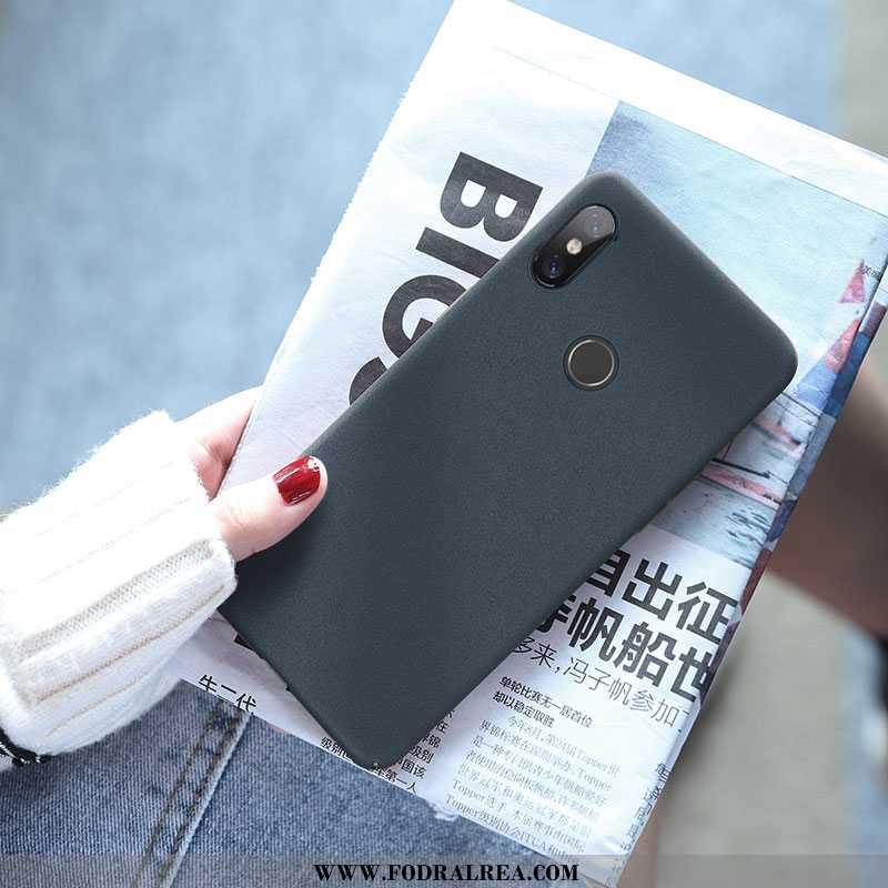 Fodral Xiaomi Mi A2 Skydd Par Fodral, Skal Xiaomi Mi A2 Nubuck Trend Blå