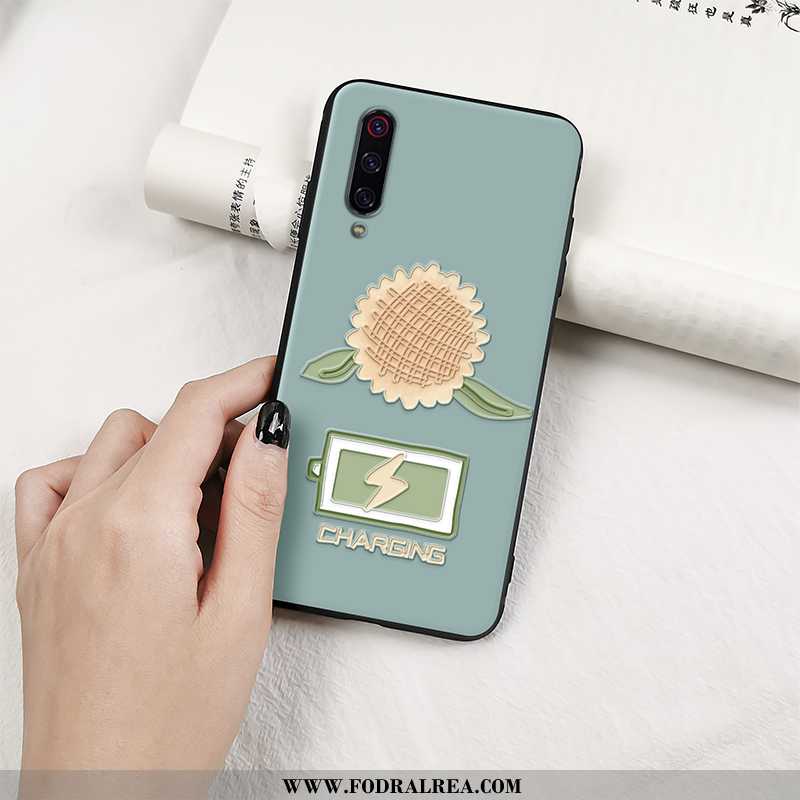 Fodral Xiaomi Mi A3 Mjuk Ungdom Fodral, Skal Xiaomi Mi A3 Silikon Solros Blå