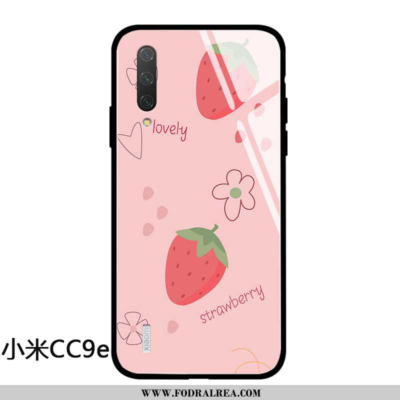 Fodral Xiaomi Mi A3 Silikon Liten Rosa, Skal Xiaomi Mi A3 Skydd Jordgubbar Rosa