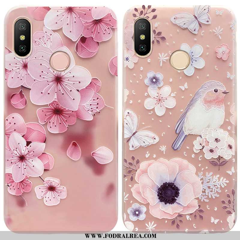 Fodral Xiaomi Mi Max 3 Trend Liten Transparent, Skal Xiaomi Mi Max 3 Super Fallskydd Rosa