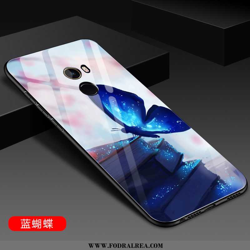 Fodral Xiaomi Mi Mix 2 Glas All Inclusive, Skal Xiaomi Mi Mix 2 Mjuk Net Red Svarta