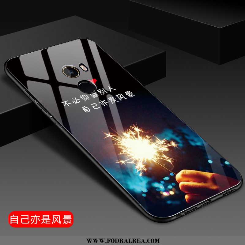 Fodral Xiaomi Mi Mix 2 Glas All Inclusive, Skal Xiaomi Mi Mix 2 Mjuk Net Red Svarta