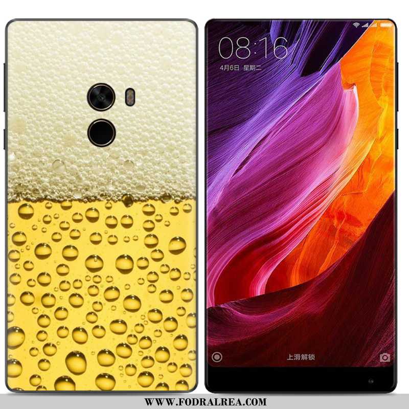 Fodral Xiaomi Mi Mix 2 Trend Oljemålning Liten, Skal Xiaomi Mi Mix 2 Mjuk Gul