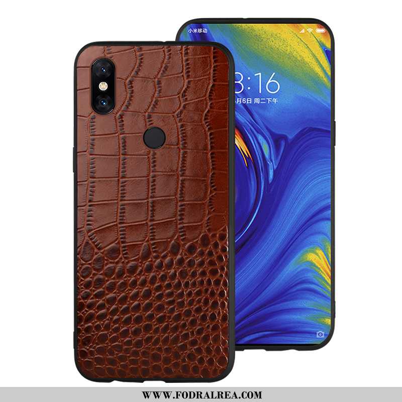 Fodral Xiaomi Mi Mix 2s Läder Kreativa Trend, Skal Xiaomi Mi Mix 2s Mönster Liten Brun