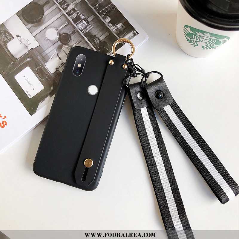 Fodral Xiaomi Mi Mix 3 Silikon Hängande Nacke Enkel, Skal Xiaomi Mi Mix 3 Skydd Support Svarta