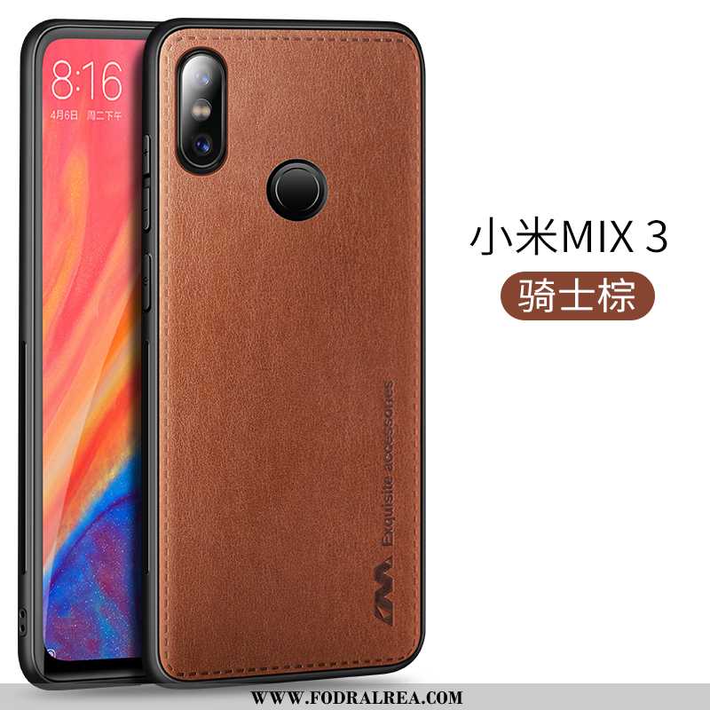 Fodral Xiaomi Mi Mix 3 Super Kreativa Fodral, Skal Xiaomi Mi Mix 3 Tunn Skydd Bruna