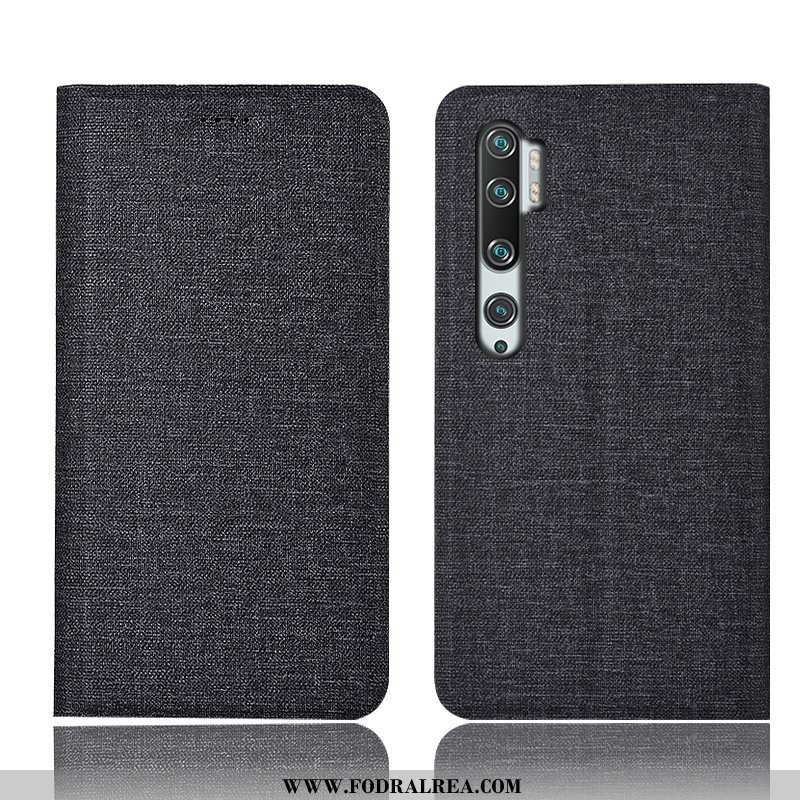 Fodral Xiaomi Mi Note 10 Läderfodral Röd Skal, Skal Xiaomi Mi Note 10 Skydd Täcka Brun