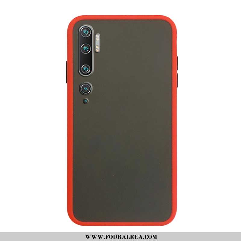 Fodral Xiaomi Mi Note 10 Skydd Liten Skal, Skal Xiaomi Mi Note 10 Nubuck Röd