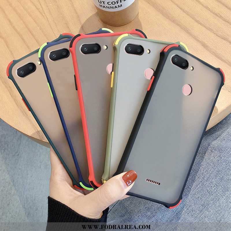 Fodral Xiaomi Redmi 6 Nubuck Skal Mobil Telefon, Xiaomi Redmi 6 Mjuk All Inclusive Svarta