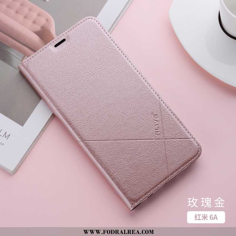 Fodral Xiaomi Redmi 6a Läderfodral Skal All Inclusive, Xiaomi Redmi 6a Personlighet Kreativa Rosa