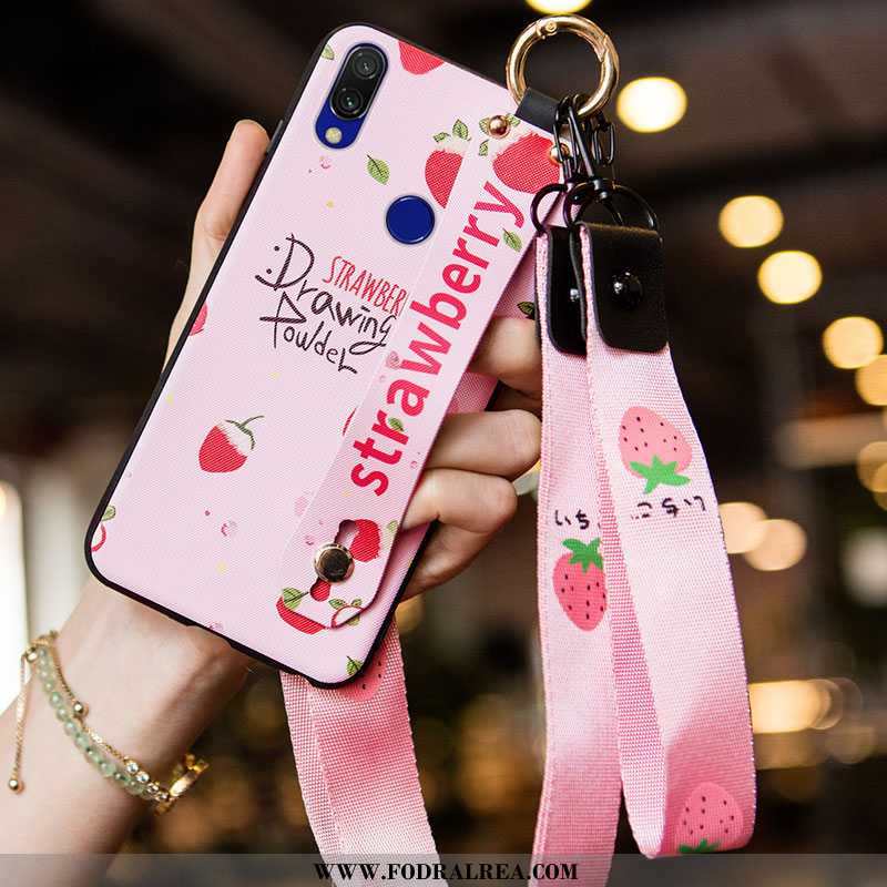 Fodral Xiaomi Redmi 7 Skydd Skal Kyla, Xiaomi Redmi 7 Nubuck Rosa