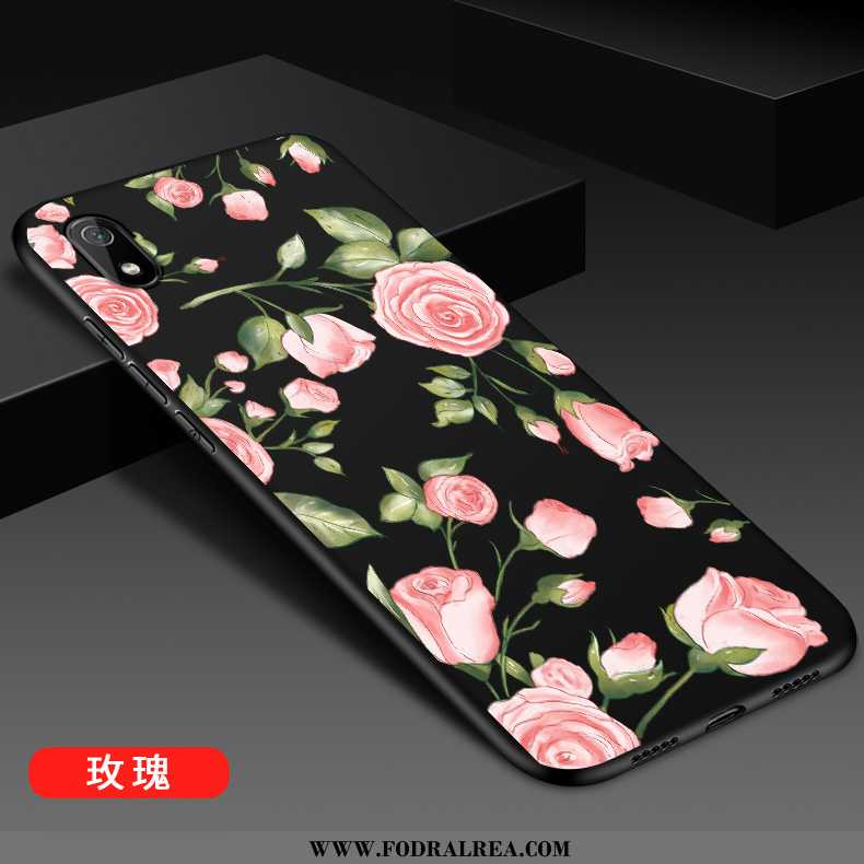 Fodral Xiaomi Redmi 7a Kreativa Net Red Tunn, Skal Xiaomi Redmi 7a Trend Kinesisk Drake Svarta