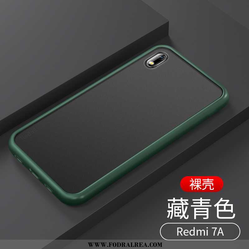 Fodral Xiaomi Redmi 7a Silikon Röd Skal, Skal Xiaomi Redmi 7a Transparent All Inclusive Mörkblå