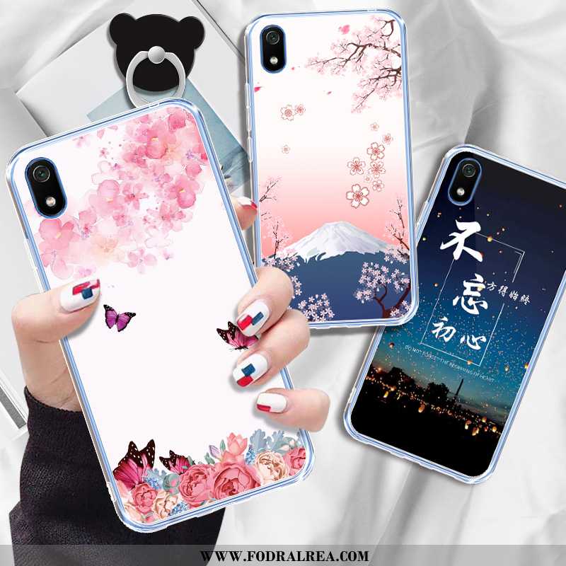 Fodral Xiaomi Redmi 7a Skydd Tecknat Skal, Skal Xiaomi Redmi 7a Personlighet Fallskydd Rosa