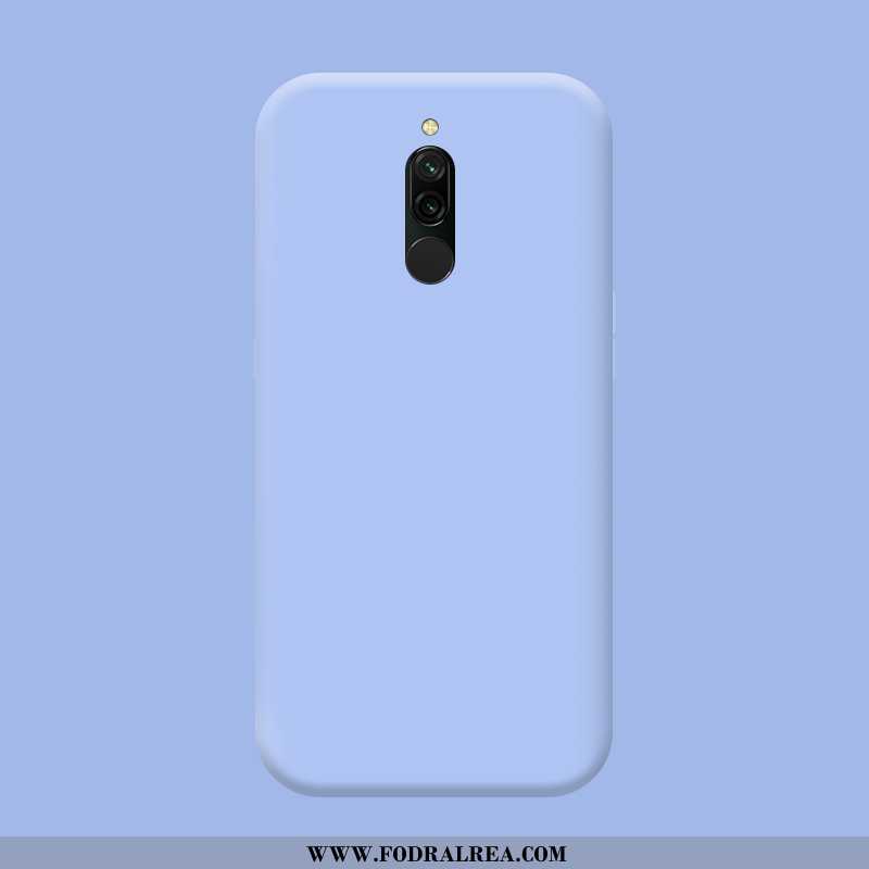 Fodral Xiaomi Redmi 8 Skydd Skärmskydd Film Röd, Skal Xiaomi Redmi 8 Nubuck Blå