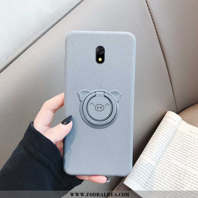 Fodral Xiaomi Redmi 8a Personlighet Nubuck Fallskydd, Skal Xiaomi Redmi 8a Trend Mobil Telefon Grå