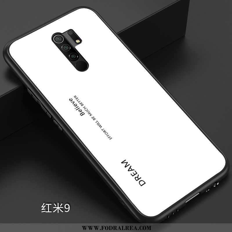 Fodral Xiaomi Redmi 9 Kreativa All Inclusive Silikon, Skal Xiaomi Redmi 9 Läder Glas Svarta