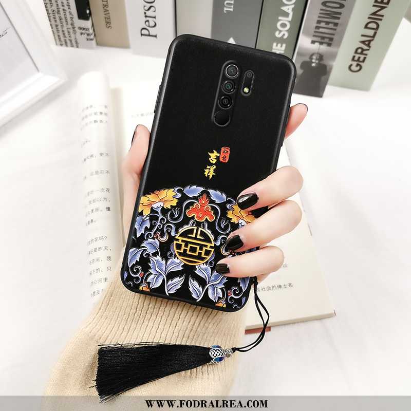 Fodral Xiaomi Redmi 9 Personlighet Kinesisk Stil Skydd, Skal Xiaomi Redmi 9 Kreativa Mjuk Röd