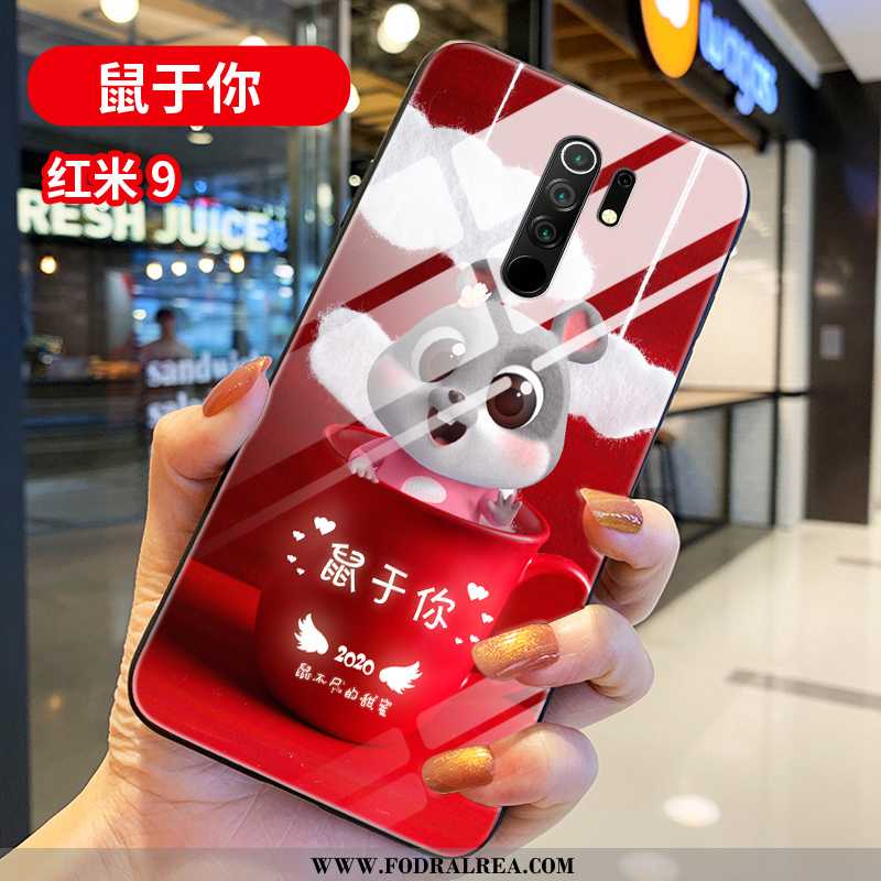 Fodral Xiaomi Redmi 9 Vacker Fallskydd Net Red, Skal Xiaomi Redmi 9 Trend Tecknat Röd