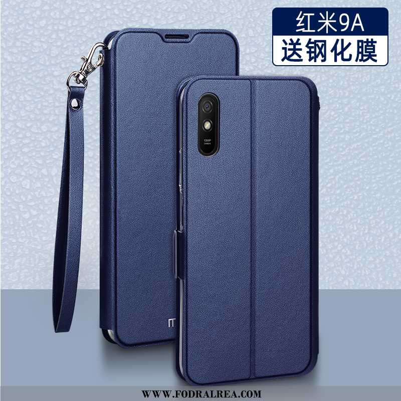 Fodral Xiaomi Redmi 9a Läderfodral Liten Trend, Skal Xiaomi Redmi 9a Personlighet Svarta