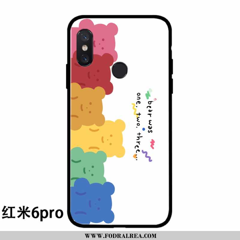 Fodral Xiaomi Redmi Note 6 Pro Glas Kreativa Silikon, Skal Xiaomi Redmi Note 6 Pro Personlighet Blå